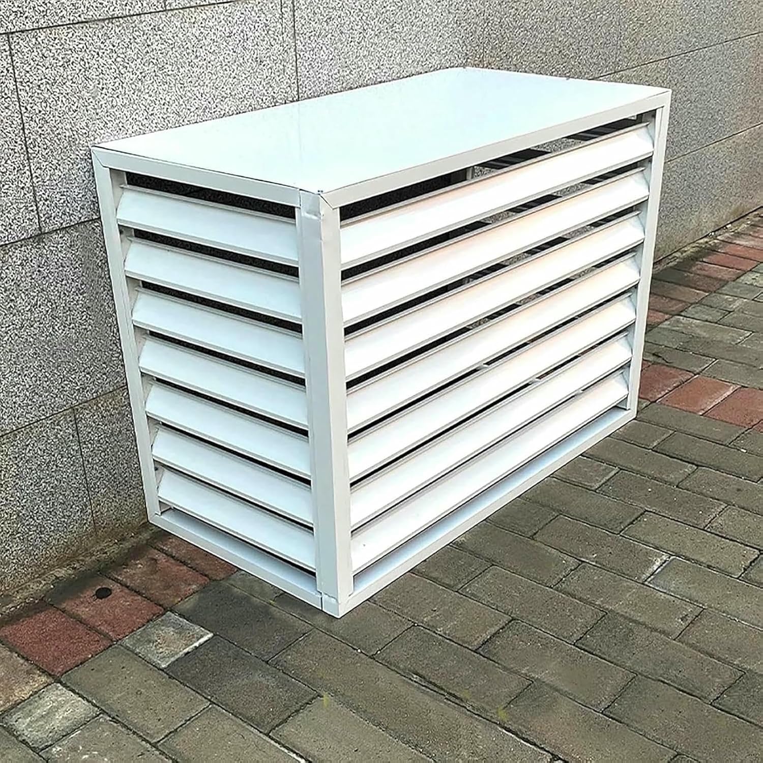 It Covers Aluminum Exterior Air Conditioning, Cover Protective Grilles for Heat Pumps, External Devices Decorative Screen, Suitable for Interior and Exterior ~/