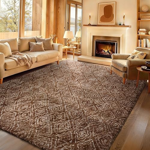 Miniatura 147 de Ophanie - Alfombra redonda rosa para dormitorio de niñas, alfombra circular de área de felpa kawaii esponjosa para niños, linda alfombra de Navidad