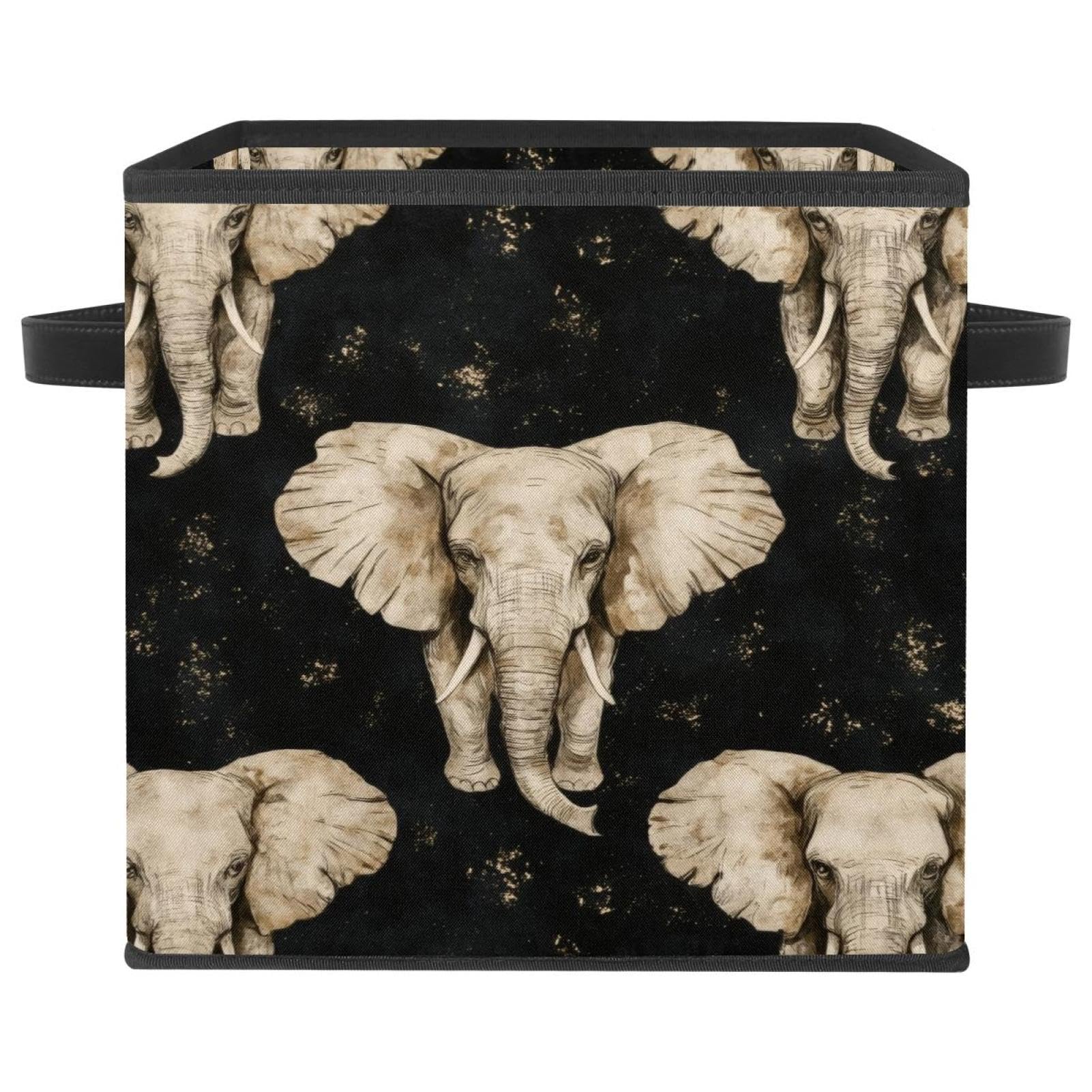 Gagner de la place avec la boîte de rangement éléphant pliable 27,9 cm
