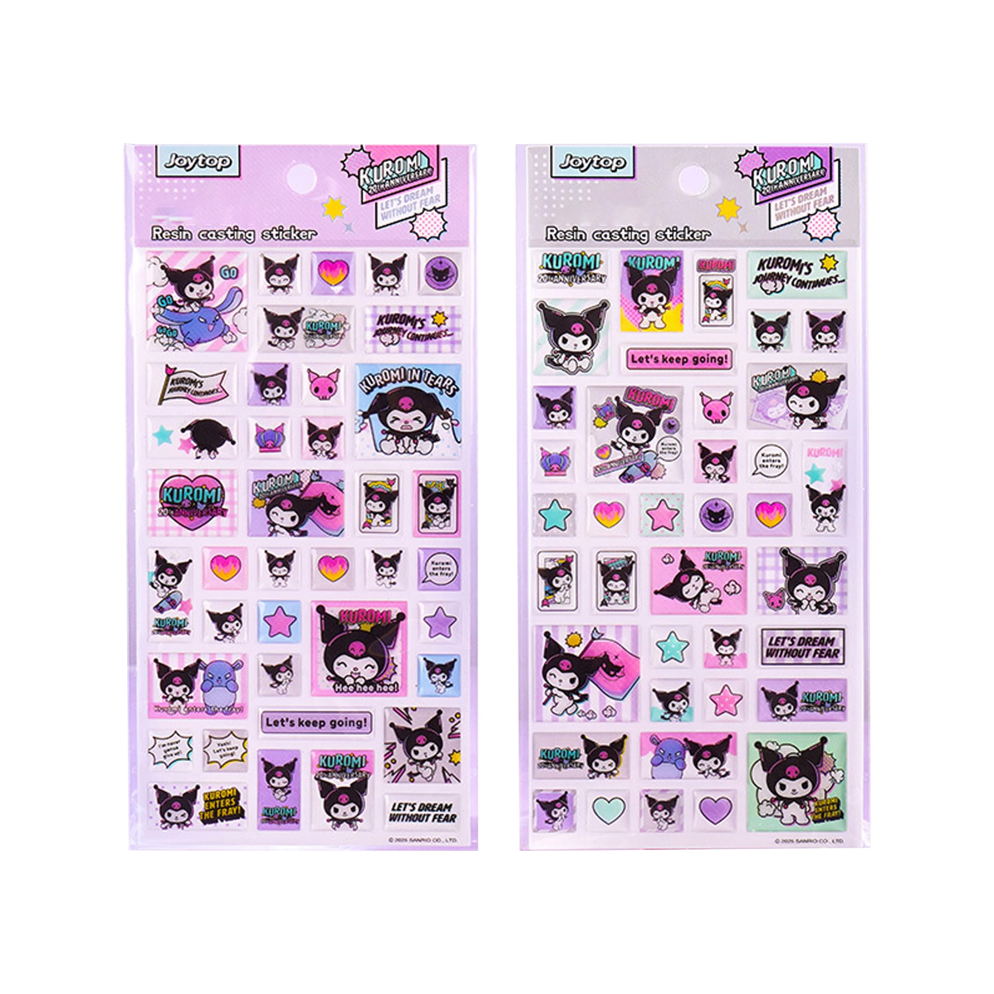 KRGNPLE 2026 年新モデル 実店舗品質 タイルシール キャラクター ぷくぷく ぷっくり 励ましステッカー 3D 立体 2 枚入り 精巧な柄 シール手帳用 装飾 DIY クリエイティブ かわいい ギフト(セット 063)