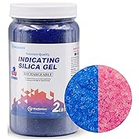 Vista 1 de Cuentas de gel de sílice indicadoras de azul a rosa, deshumidificador desecante reutilizable del gel de sílice de 2 libras