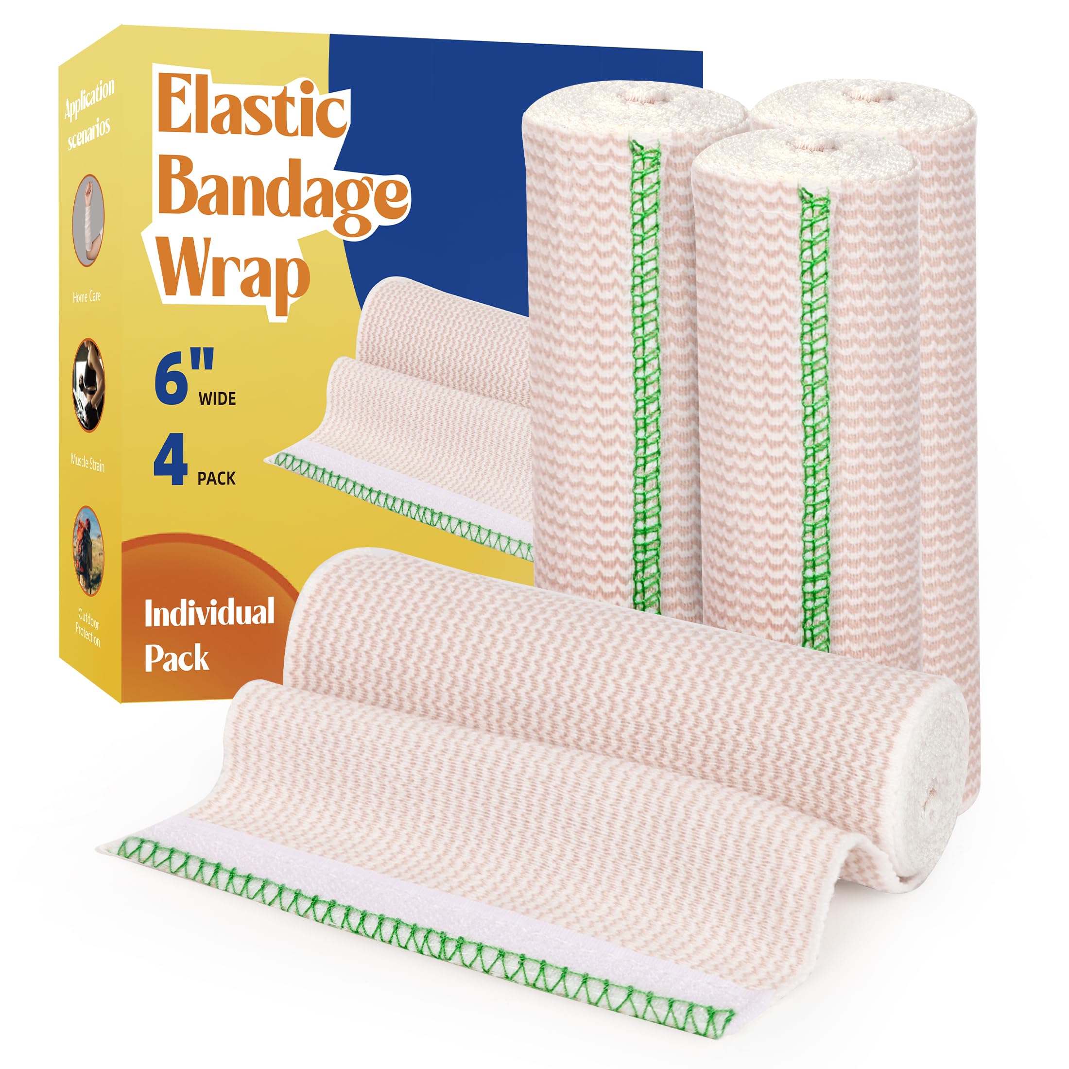 6" Elastic Bandage Wrap Compression Bandage for Waist Leg, 2 Pack — Amazon image 14