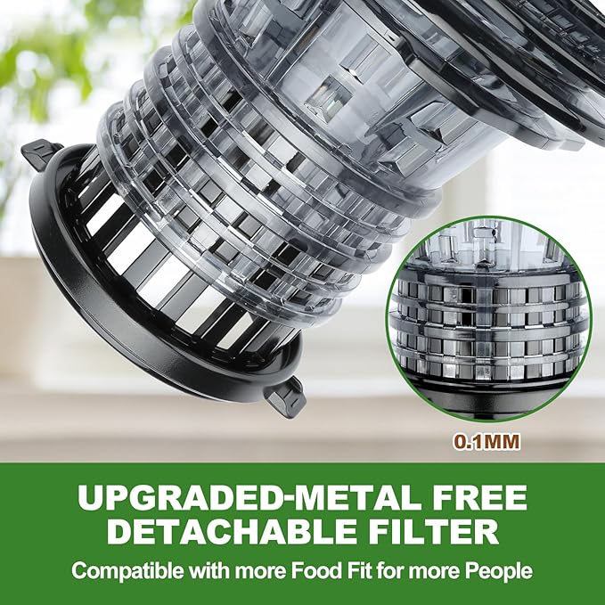 Extractor de Jugos Prensado Frío Boca Ancha 5.3" Motor 300W miniatura 7