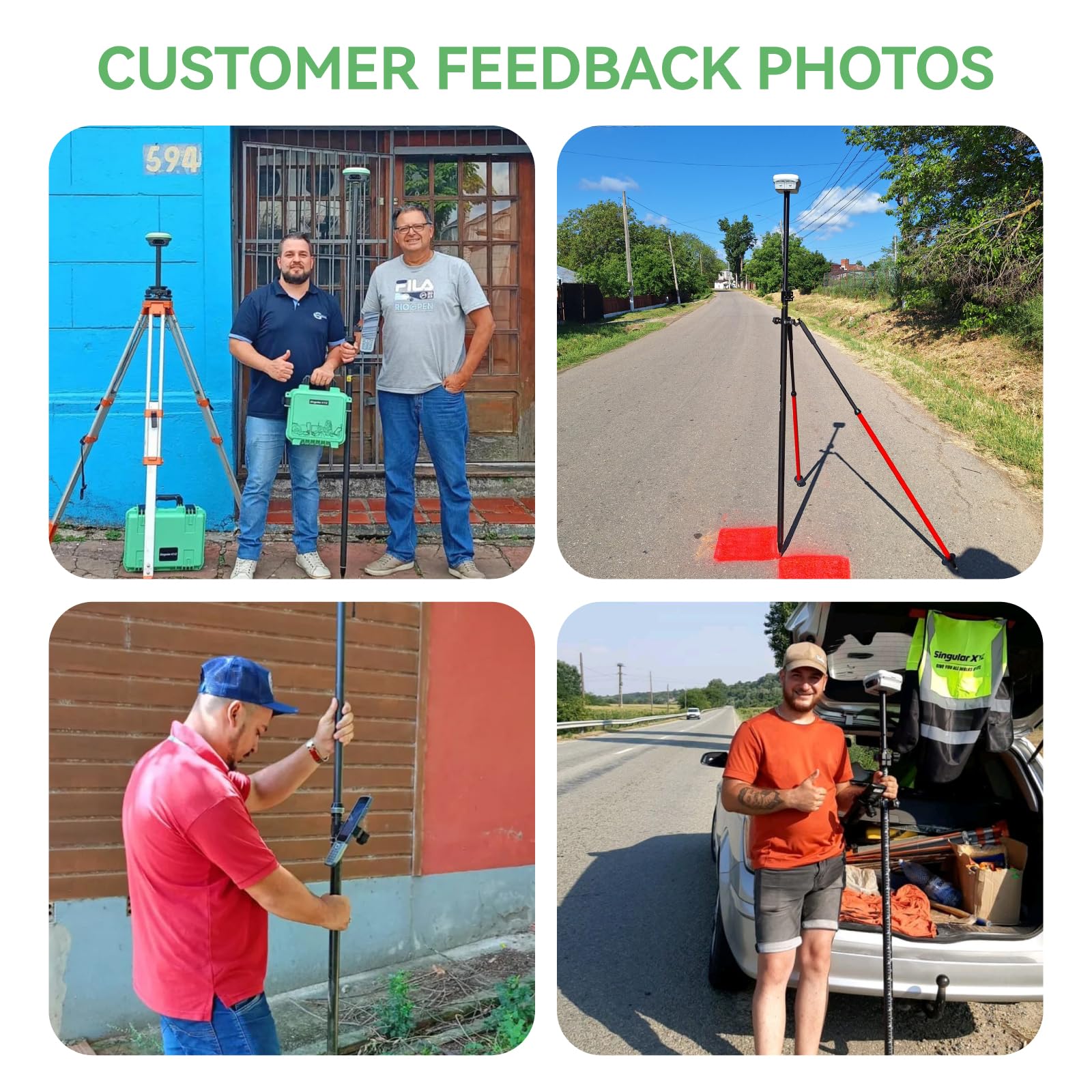 Carbon Fiber GPS Pole - Telescopic Surveying Pole -2
