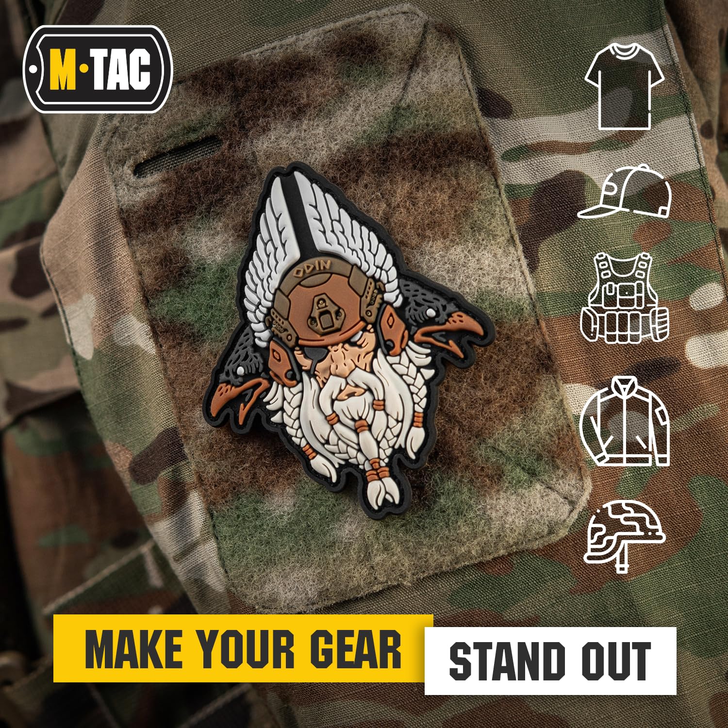 Viking Shoulder Tab Norse Heathen Army Military Morale Tactical