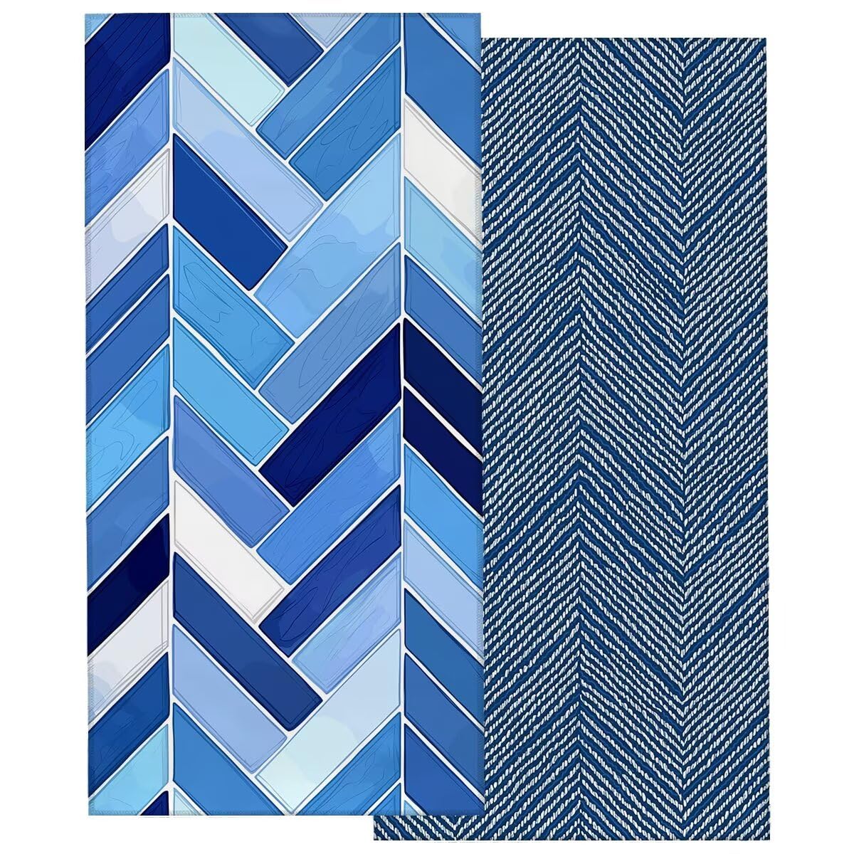 Telo Mare Microfibra, Telo Mare Grande 90x200cm 2 Pezzi, Asciugamano Palestra Donna Asciugatura Rapida, Antisabbia Asciugamano Microfibra, Leggero Asciugamani Palestra per Regalo (Geometria) -4040