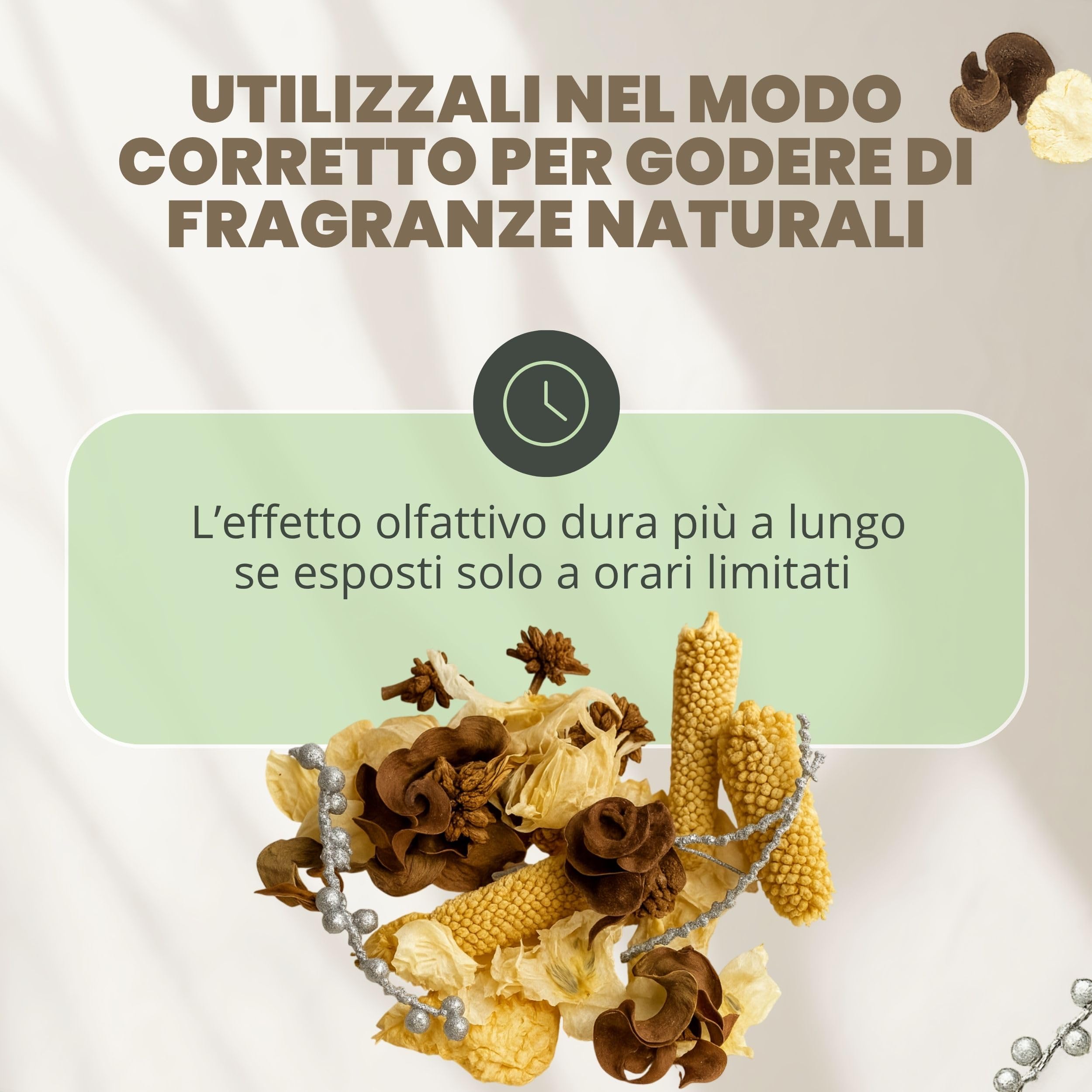 BRESEGHELLO - Pot Pourri DIAMANTE per Profumazione Casa 200 g - Pot Pourri con Fiori Secchi Profumati Fragranza Dave