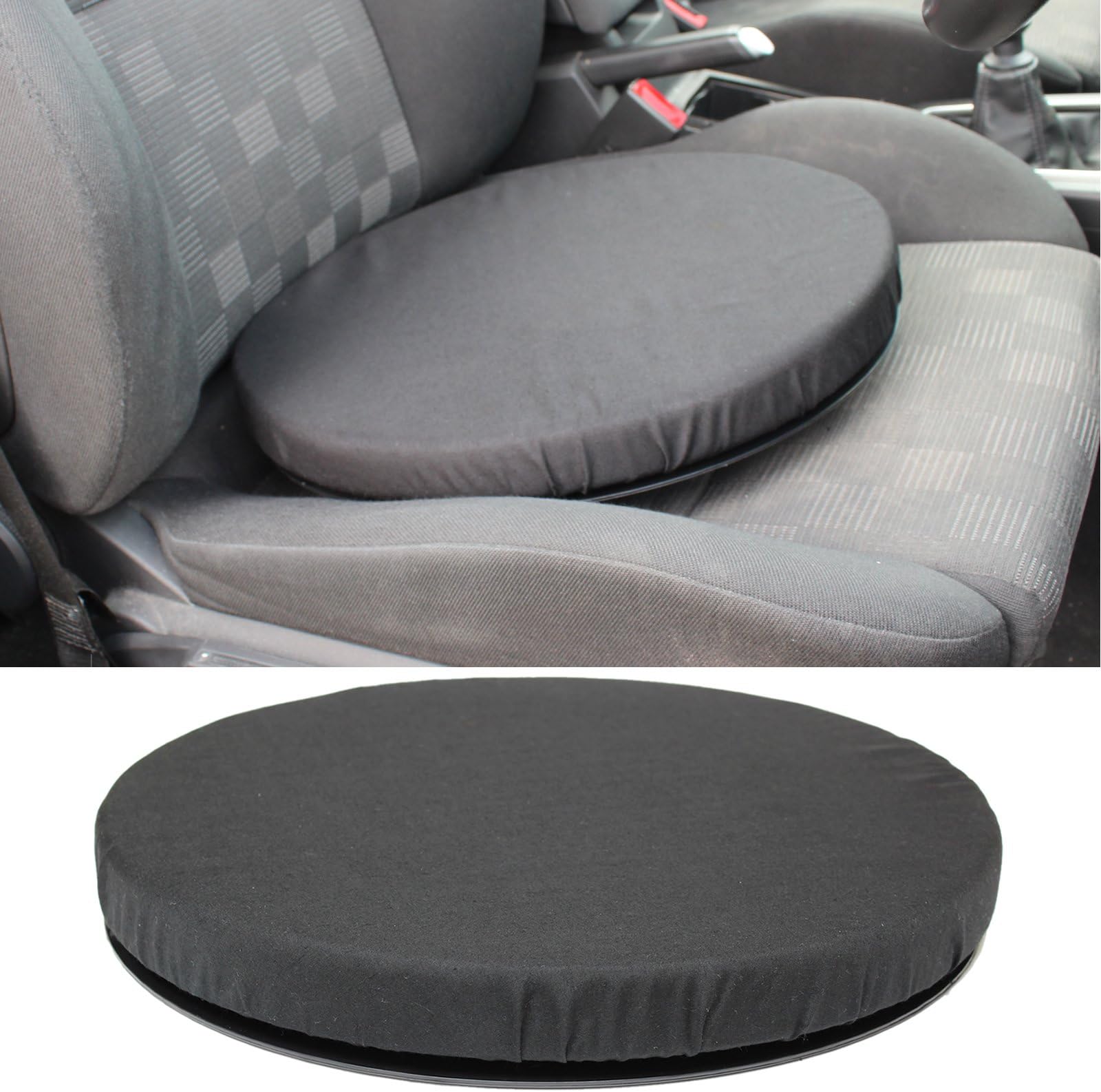 Hardcastle Rotating Car Seat Swivel Cushion Mobility Aid Black