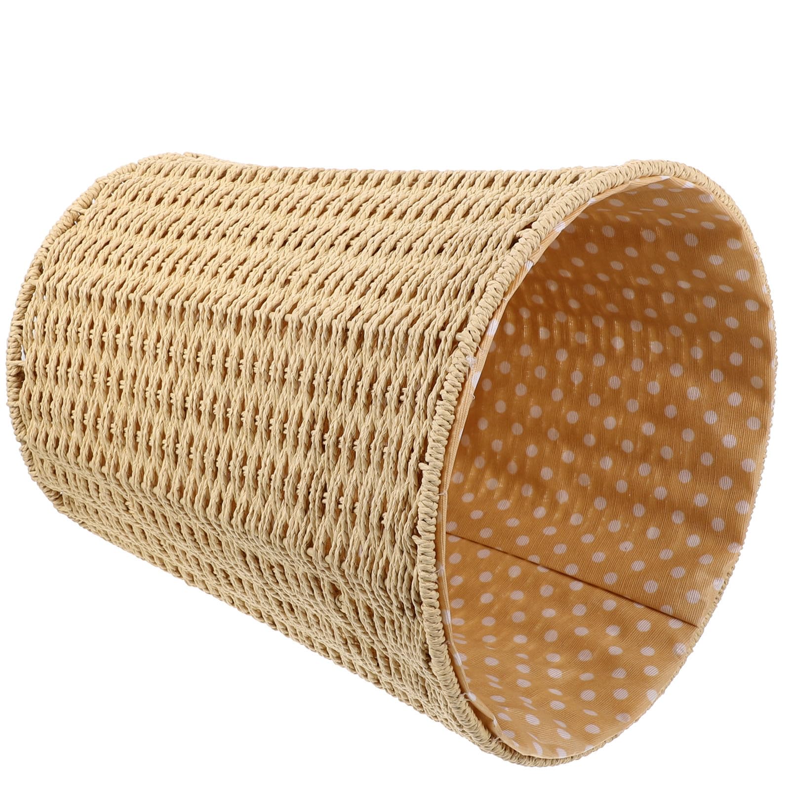 DOITOOL Cesta Varios estilos Tejida de Ratán de Almacenamiento Beige Estilo Pastoral Ecológico Ligera y Resistente Varios estilos Adecuado para Dormitorio y Cocina