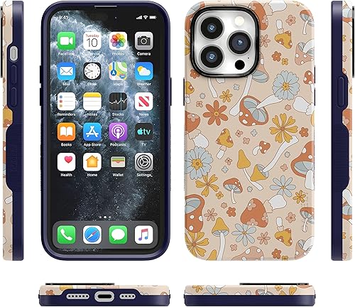 Vista 1710 de Casely - Funda para iPhone 14 Pro Max, Viva La Vida, Frida Kahlo Floral Collage, compatible con MagSafe 10 Frida Kahlo Viva La Vida Collage