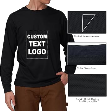 A-SAFETY High Visibility Safety Customize Logo Long Sleev T-Shirt (XS-6XL)