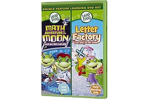 Leapfrog Math Adventure to the Moon/Letter Factory Double Feature: Educational DVD for Kids