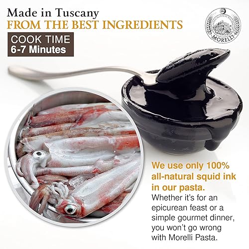 Miniatura 2 de Morelli Pasta de tinta de calamar - Pasta italiana orgánica y aceite de oliva virgen extra italiano italiano ROI prensado en frío AOVE