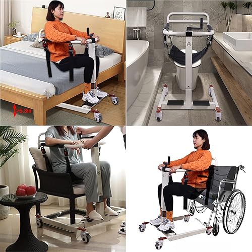 Miniatura 6 de seveni Silla de transferencia de paciente, asistencia de elevación para ancianos, portátil, elevador de automóvil, mesita de noche, cómoda silla de