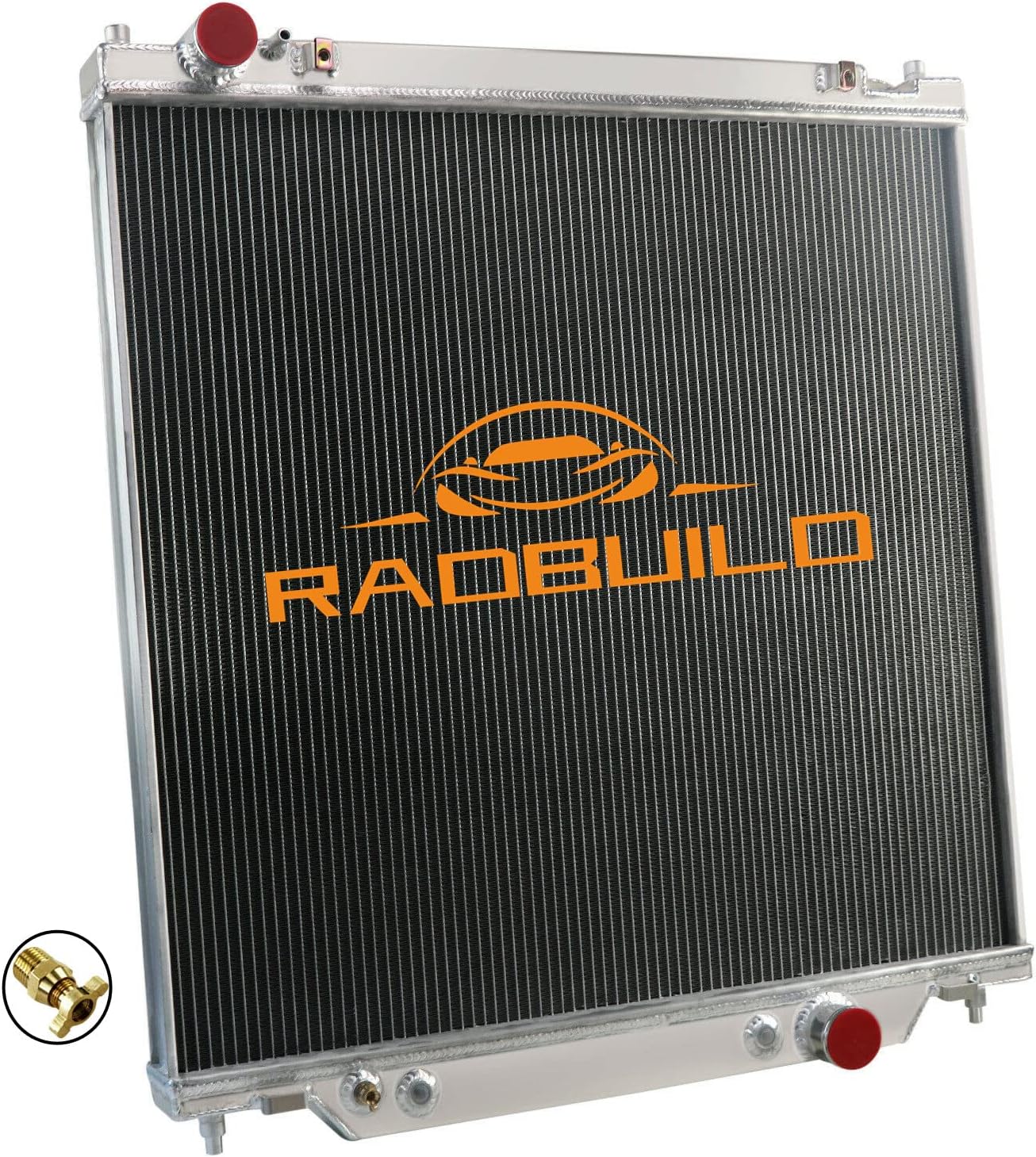 4 Row Aluminum Radiator For Ford F-250 F-350 F-550 6.0L 6.8L 2005 2006 2007