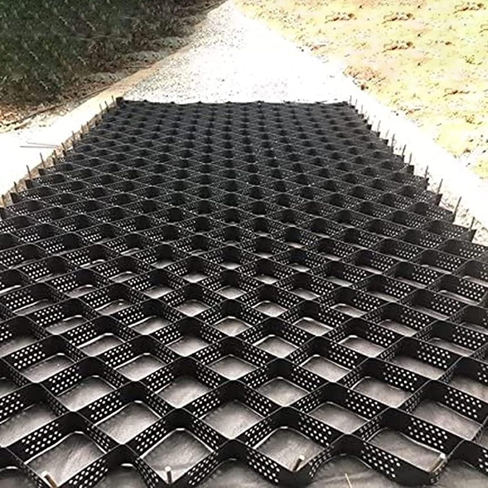 5 sistemi di rete permeabili per vialetto d'accesso, ideali per controllo dell'erosione e rinforzo, soluzione Gar da 3 x 5 m