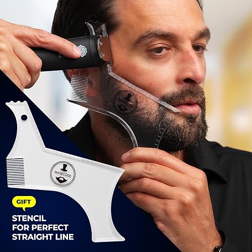 Miniatura 9 de 11-in-1 Men's Beard and Mustache Electric Trimmer Kit, Cordless Body and Nose Hair Razors, Set of Beard Clippers, USB Rechargeable Battery, Shaver