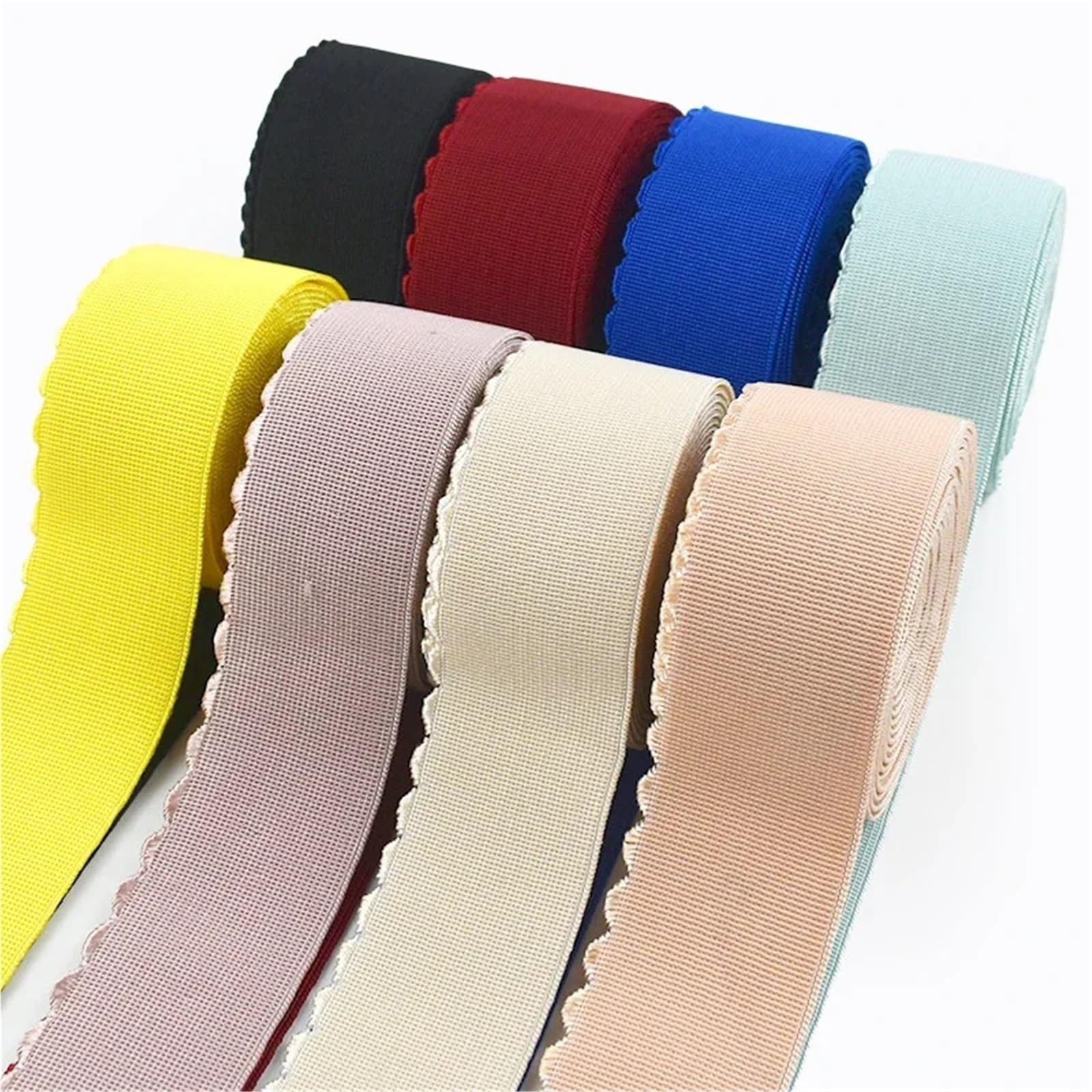 Banda Elástica de Nailon Cordón Bandas Elásticas Nylon | Banda de goma cinturón costura ancha correas elásticas ropa interior cinta de resorte(MintGreen,10Meters)