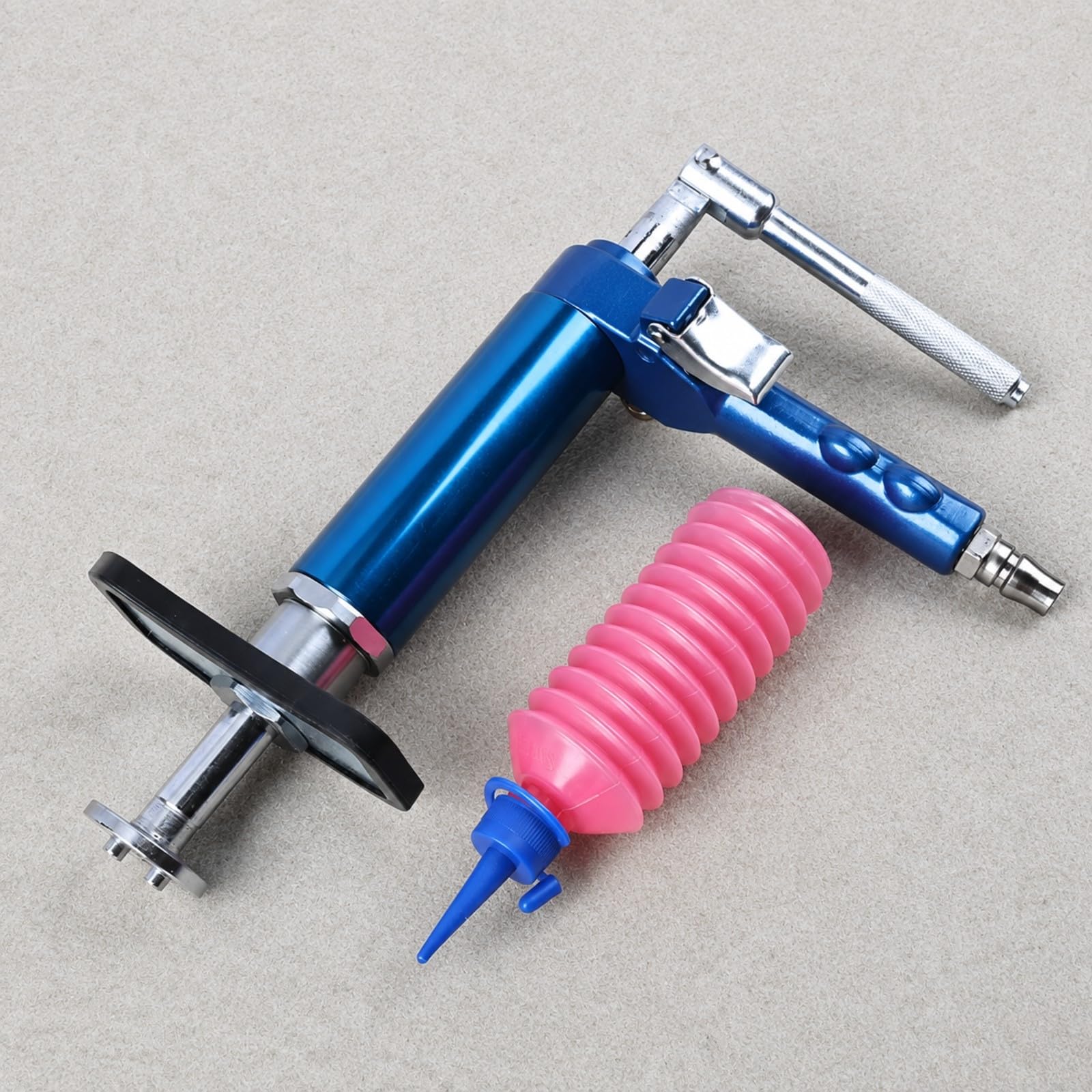 Kit Pistone Regolatore Freno con Dischi Metallici E Flacone Lubrifican per Riparazione Pinza Freno Auto E Manunzione Meccanica Professionale