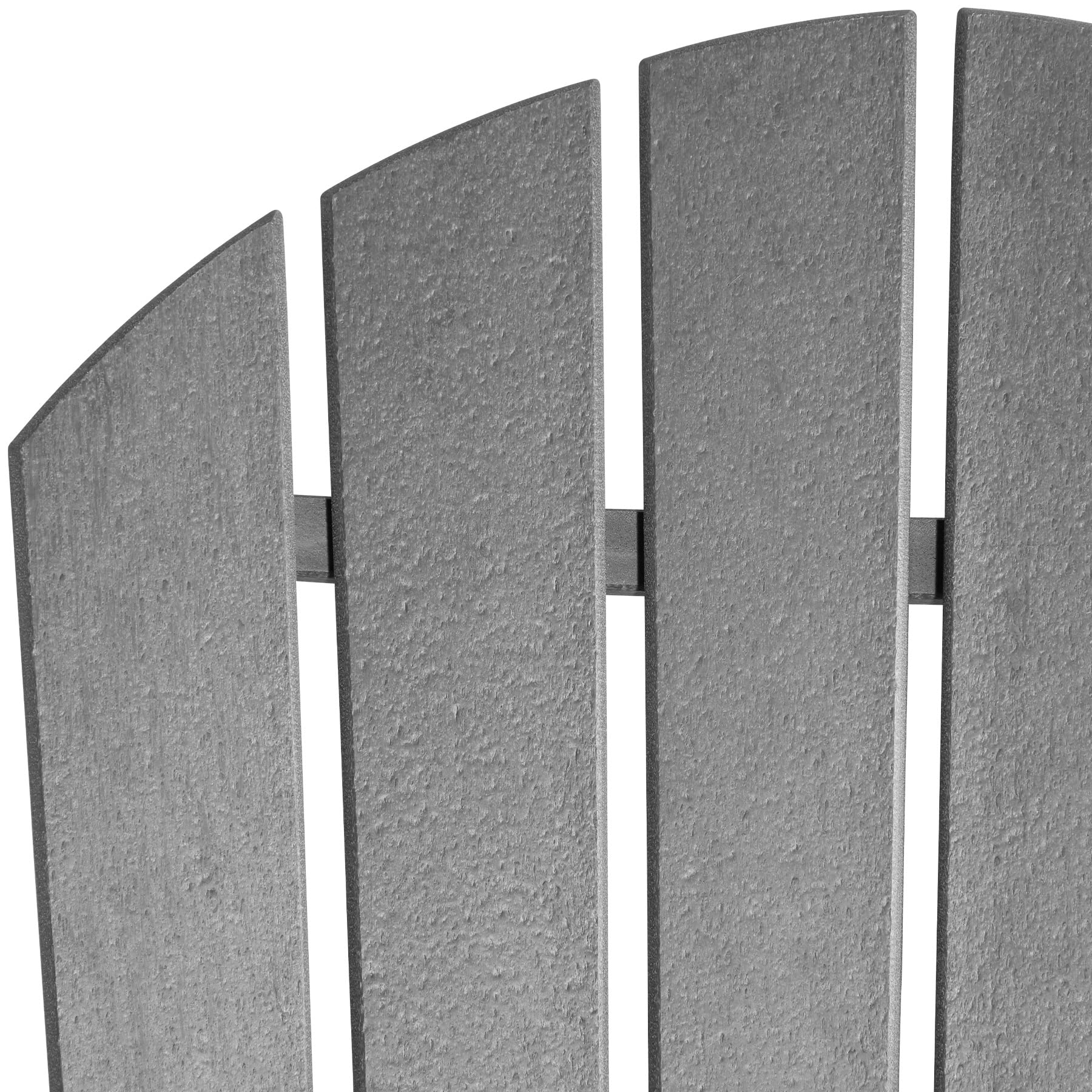 tectake® Gartenstuhl Adirondack in Holzoptik, komfortable Rückenlehne, Gartensessel mit extrabreiten Armlehnen, für Garten, Terrasse und Balkon, wetterfest - grau