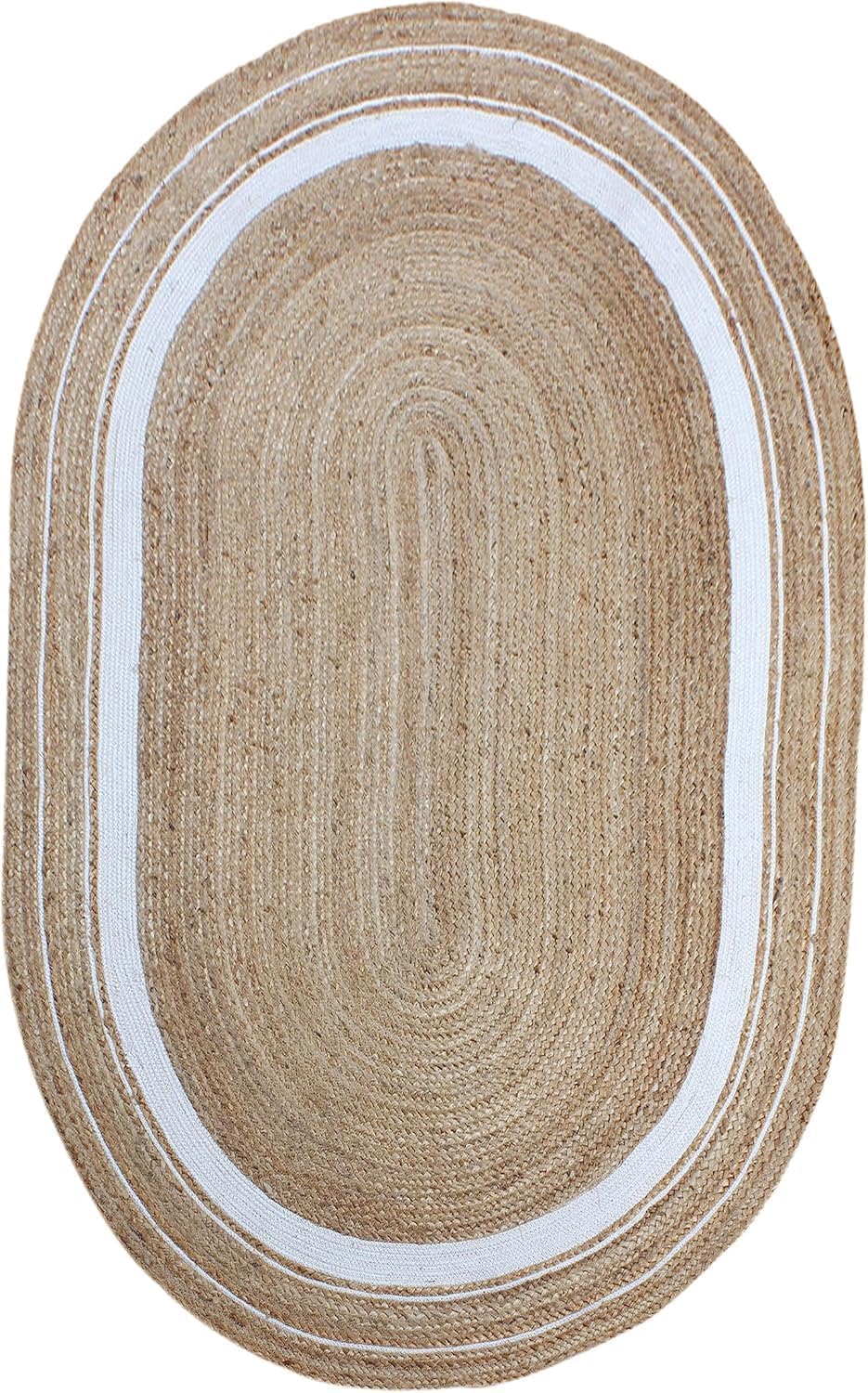 Alfombra de yute trenzada hecha a mano, respetuosa con el medio ambiente, alfombra de suelo para suelo, alfombra de pasillo, alfombra de mesa central, alfombra de pasillo lateral de cama, alfombra