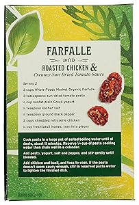 Whole Foods Market, Organic Farfalle, 16 Ounce