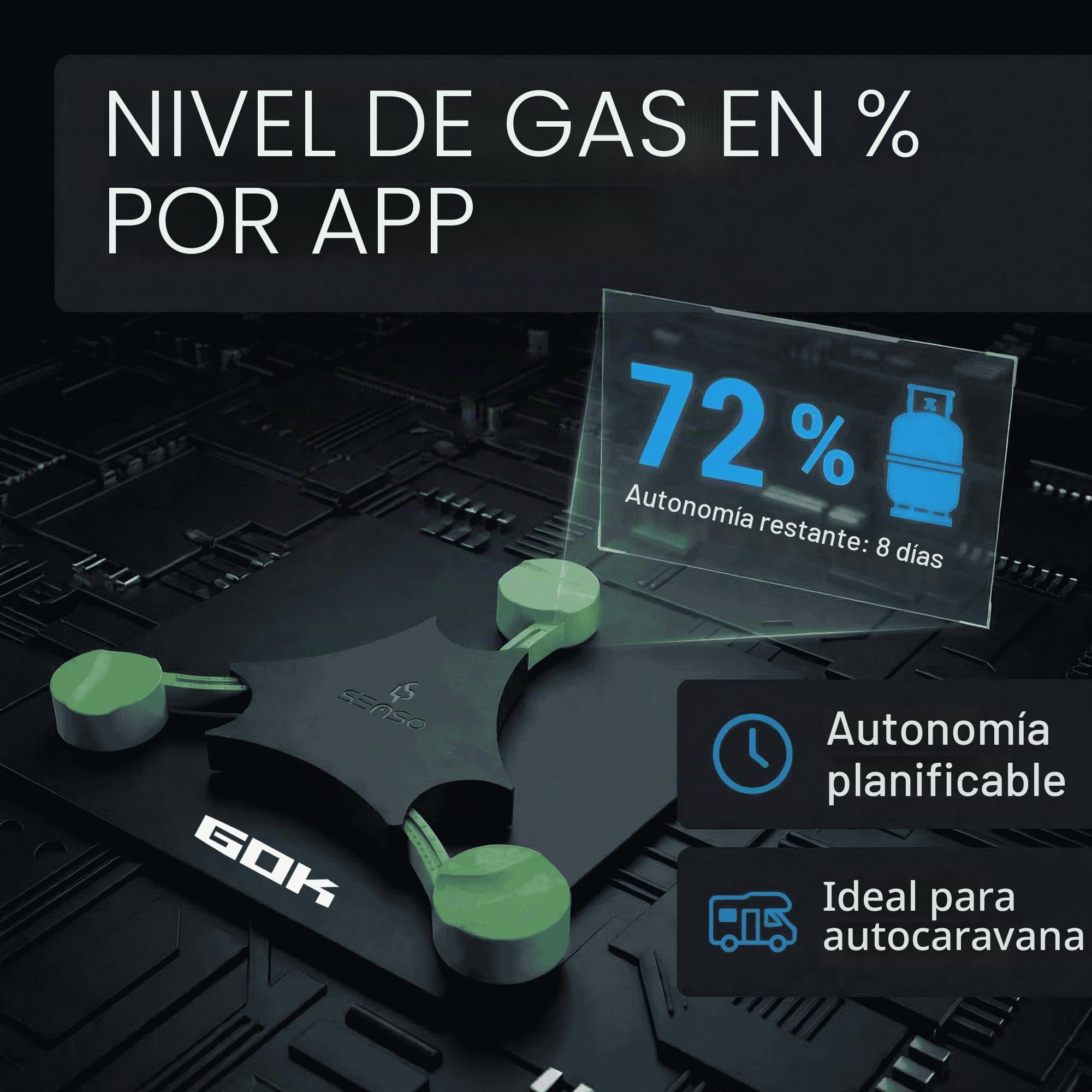 GOK Indicador de nivel Senso4s PLUS para bombonas de gas