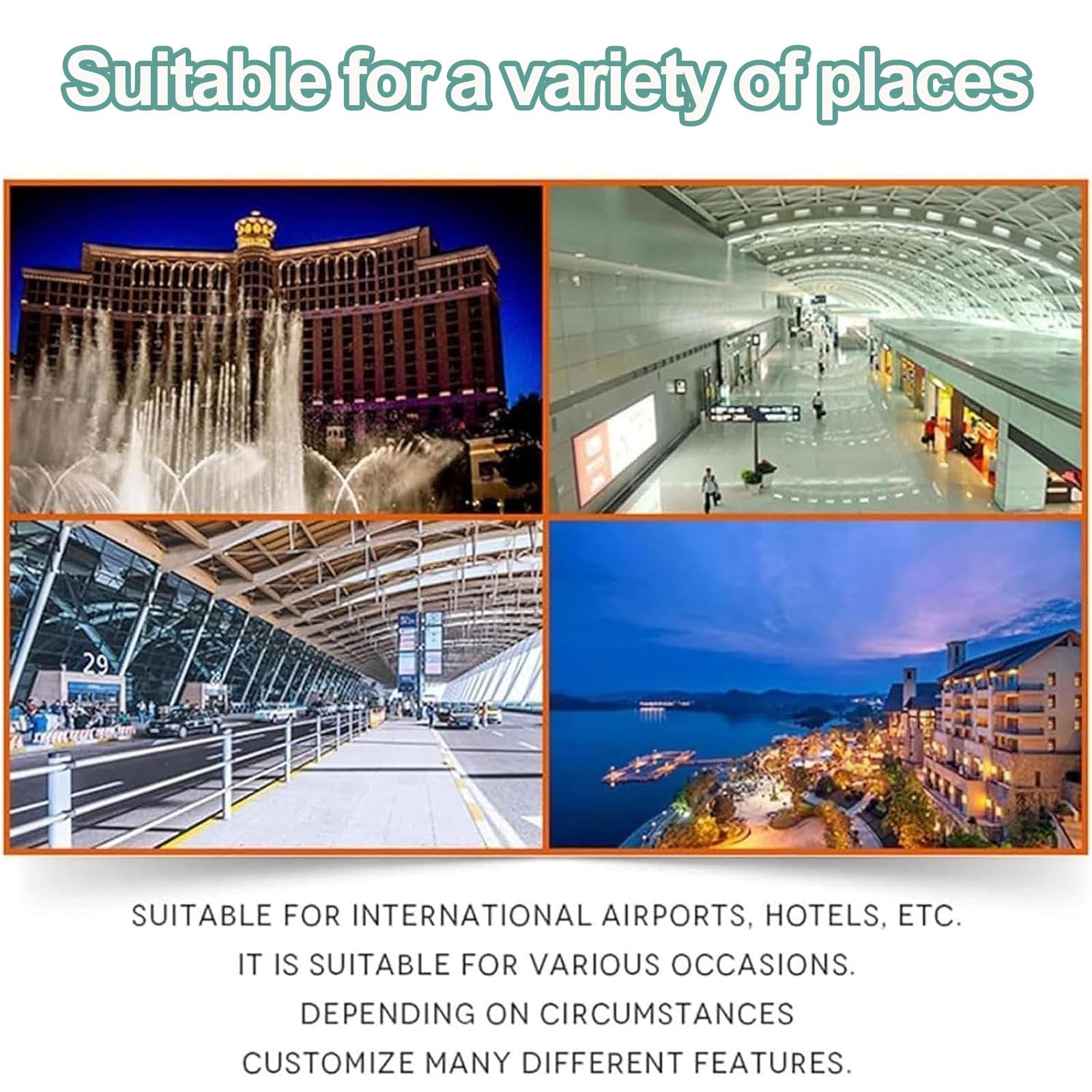 Orologio orario mondiale con display a 5 città, fusi orari multipli a LED, 3 livelli di luminosità, alloggiamento interamente in alluminio per ufficio, hotel e uso aziendale