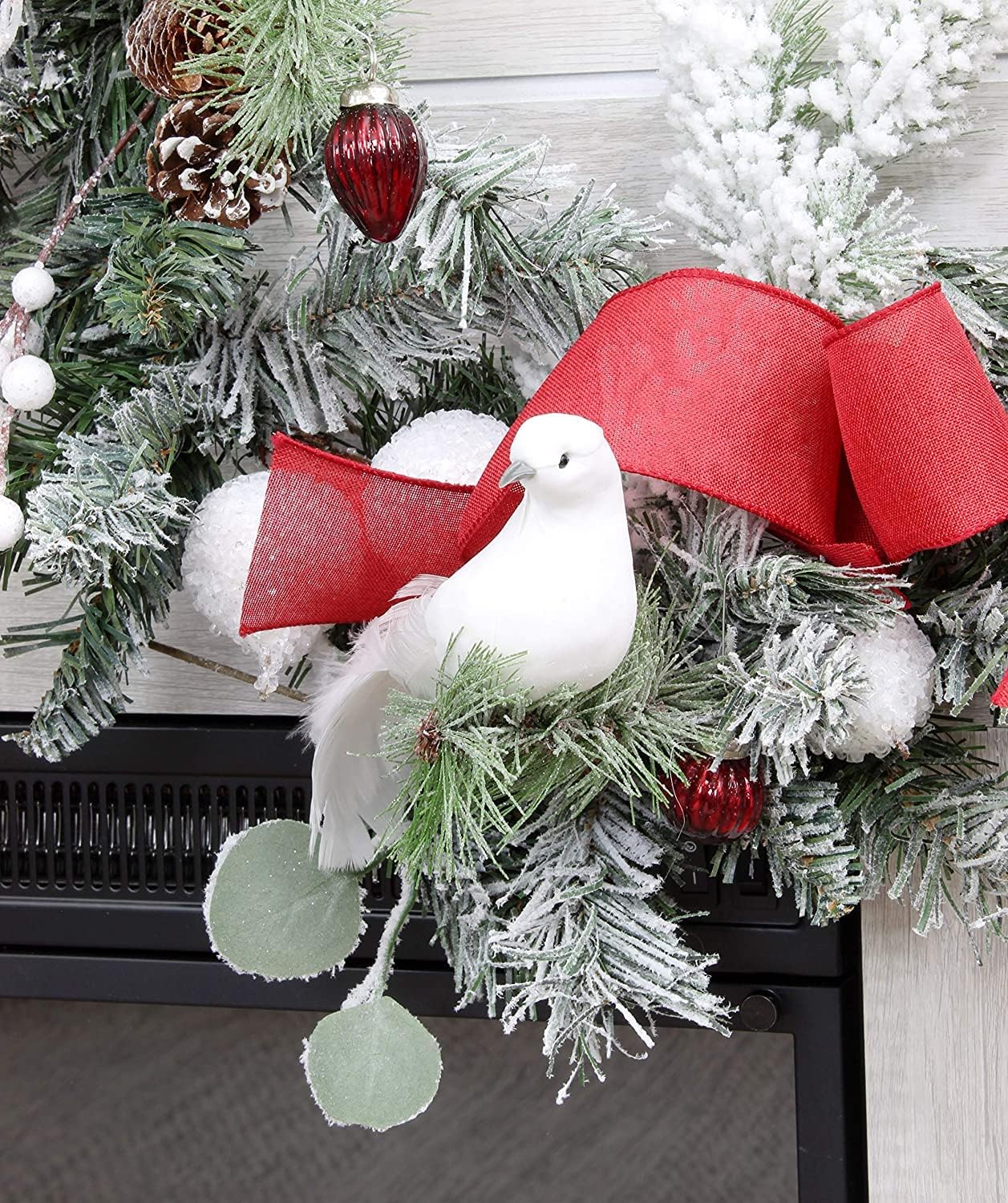 sweet perched dove ornaments
