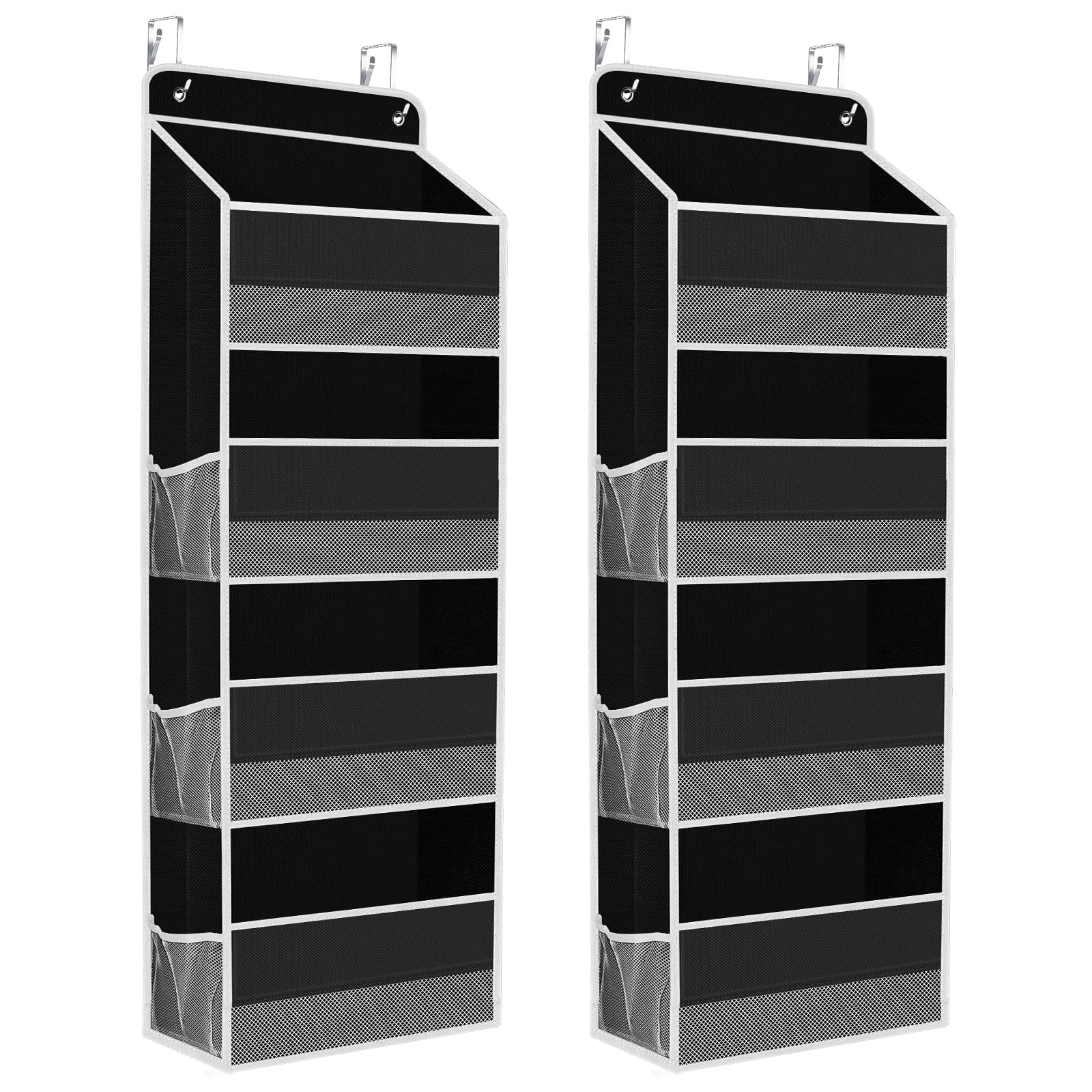 2 Pcs Over The Door Organizer Large Capacity Hanging Storage Room Organizer