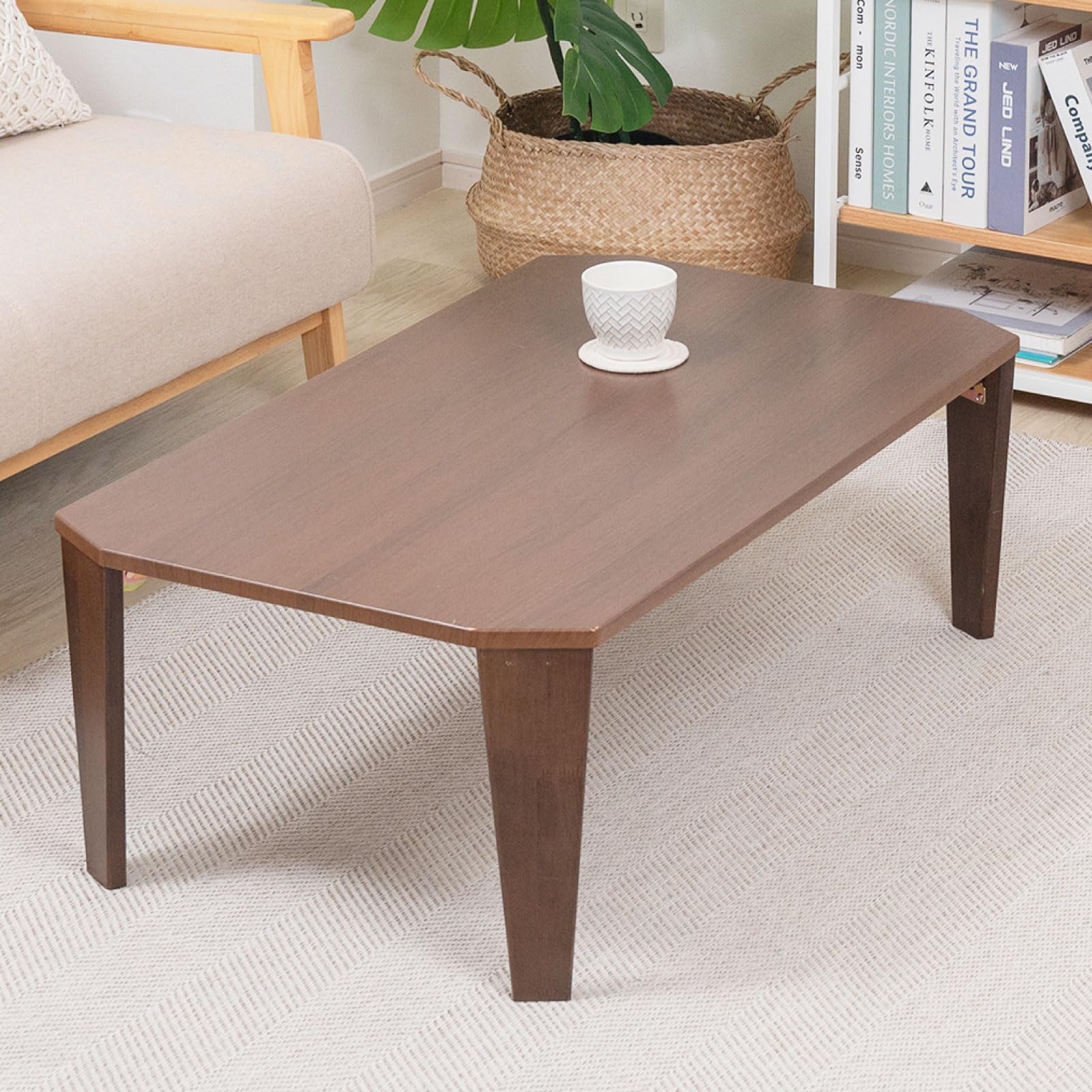 Amazon.co.jp: 【天通ライト】テーブル 折りたたみ ローテーブル