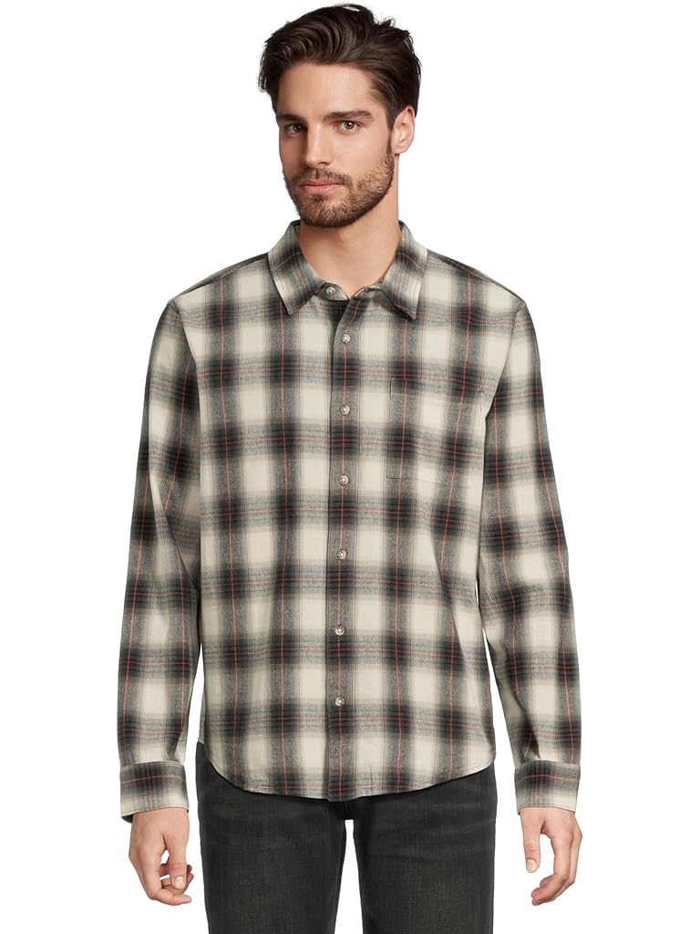 Red Liverpool Los Angeles Long Sleeve Plaid Button Up Shirt