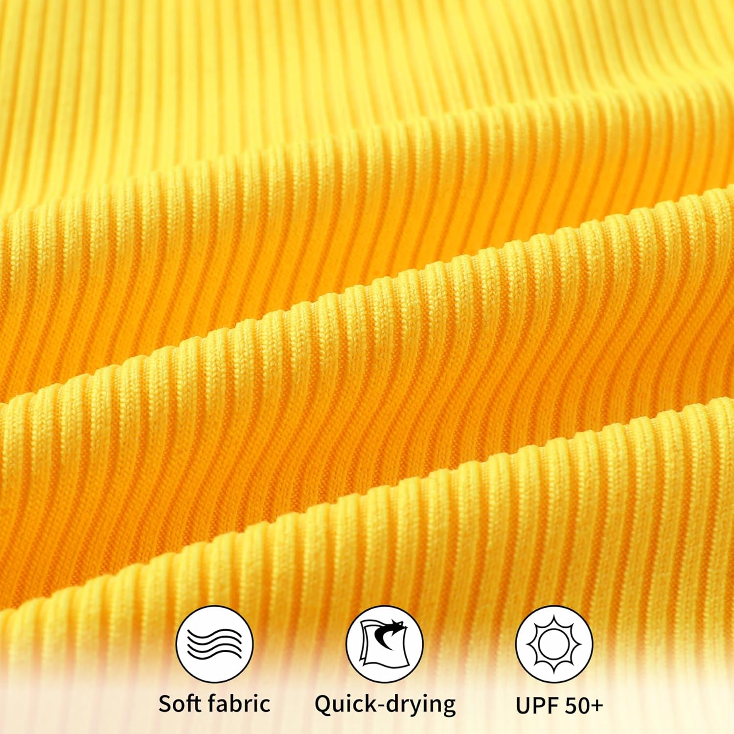 YOUNGER TREE Infant Baby Girls Swimsuit Long Sleeve Swimsuits One Piece Swimsuit Solid Color Bathing Suit with Hat, UPF 50+ - Image 2