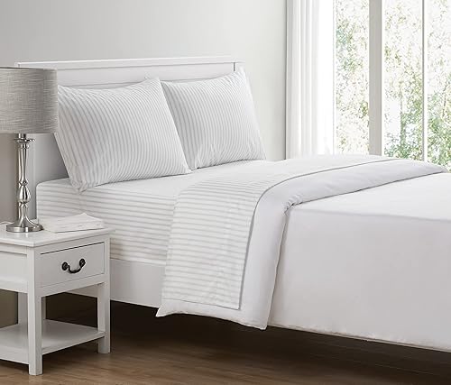 Perry Ellis Portfolio - Sábanas King, juego de ropa de cama súper suave, decoración del hogar a cuadros para todas las estaciones (Jonathan Grey,