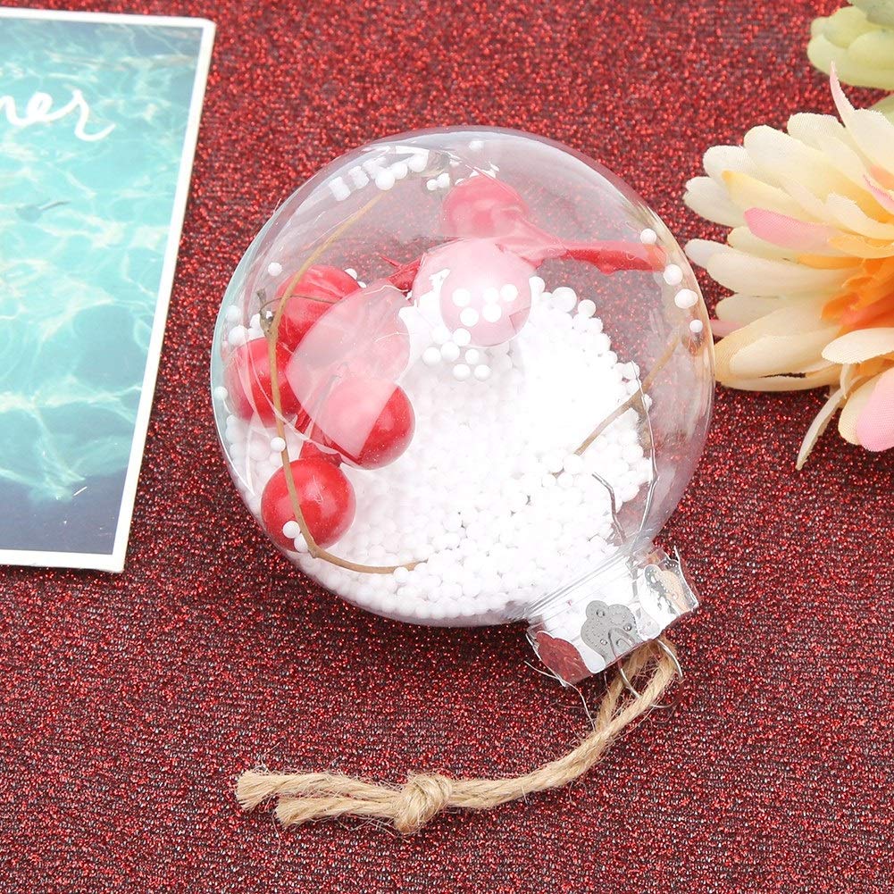 FeelGlad Christbaumschmuck Silber Weihnachtskugel Aufhänger für Kugel FeelGlad Christbaumschmuck Silber Weihnachtskugel Aufhänger für Kugel