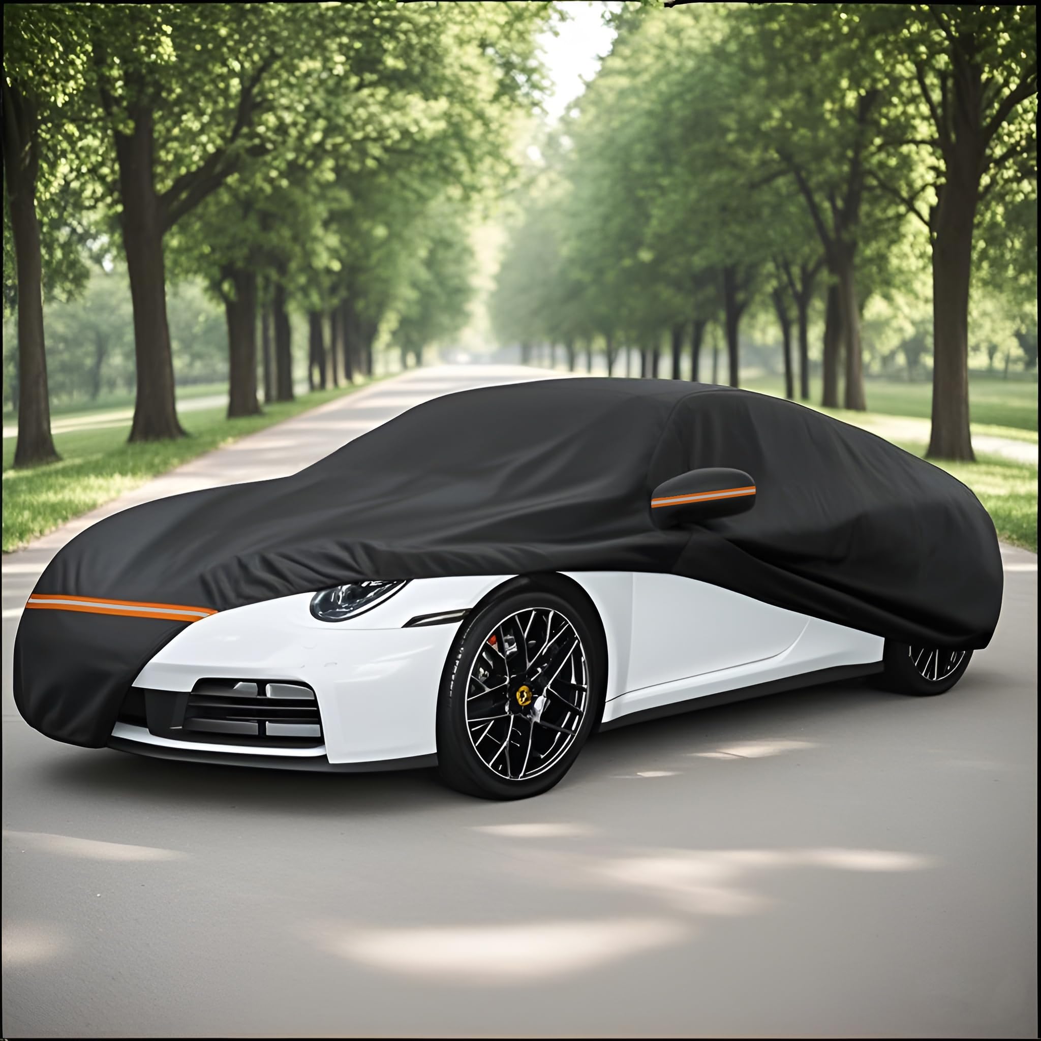 Amooca Heavy-Duty Car Covers Custom Fit for Porsche 911 1998-2025 Waterproof Sun-Proof All Weather for Automobiles Snow Cover — view 8