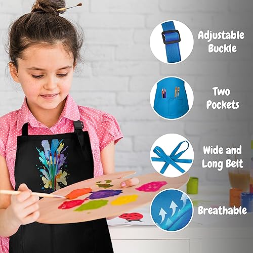 Miniatura 4 de Delantal con nombre personalizado para pintar y manualidades, delantal personalizado, regalo de calcetín de Navidad para niños y niñas