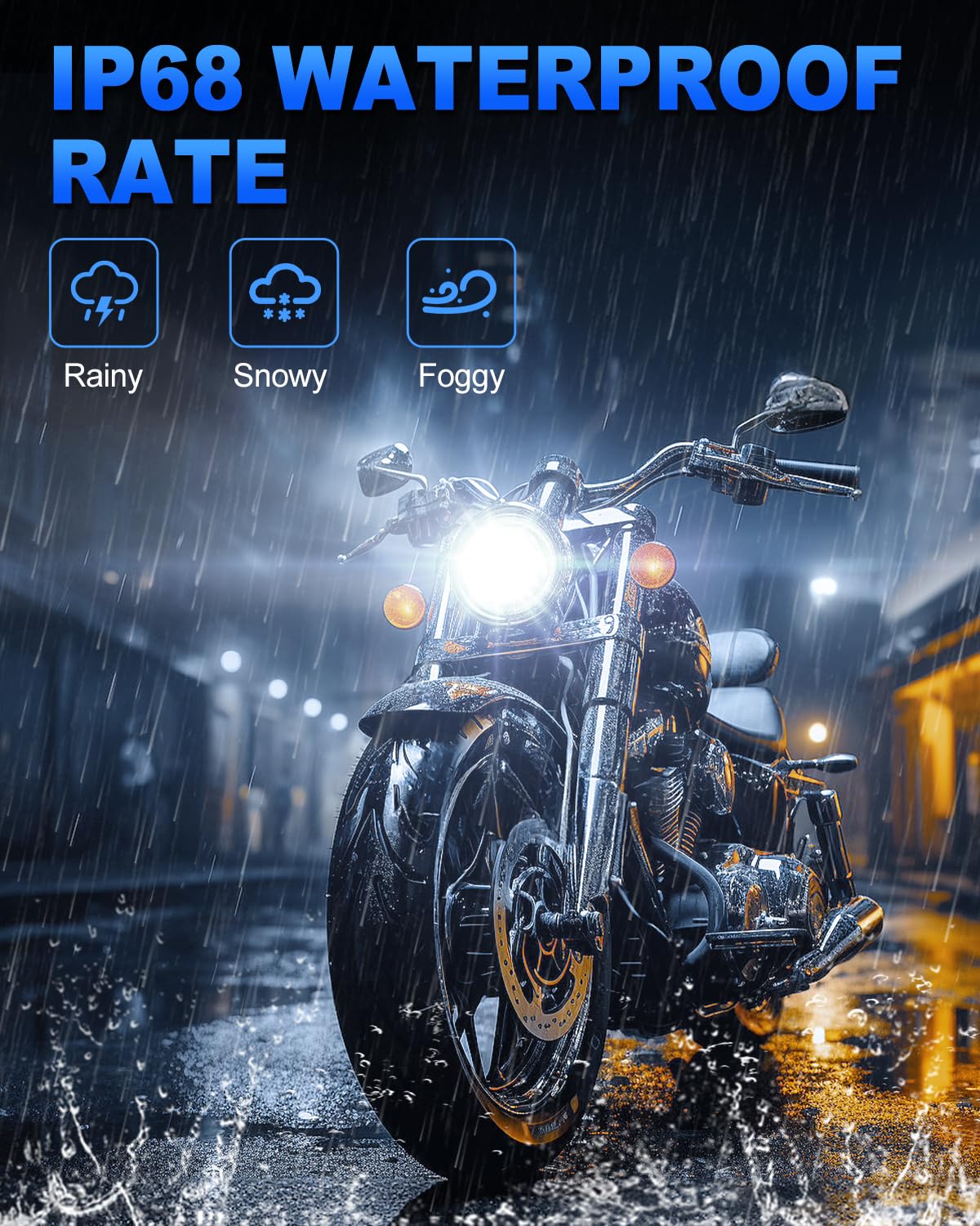 SUPAREE Bombilla LED H4 Motocicleta Bombilla H4 LED Moto Lampara LED Moto para Faro de Moto Hi/Lo 6000K 600% 8000LM 25W 12v/24v 1:1 Mini Size Plug y Play 1 Pc