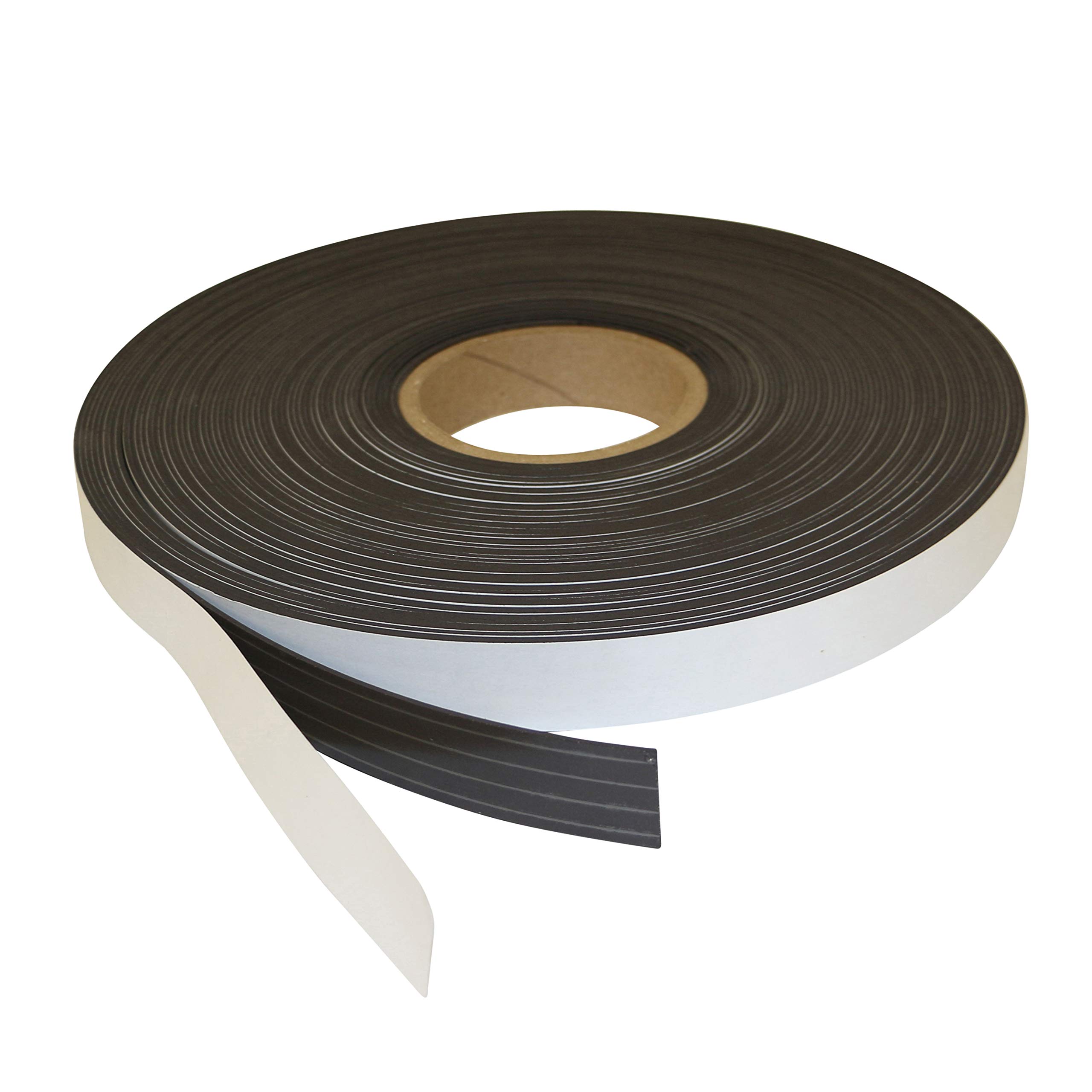FindTape Cinta magnética para interiores [con respaldo adhesivo, grosor de 1/16" o 1 (MGSPI): 1 in. x 100 ft. x 0.06 in. espesor (Negro)