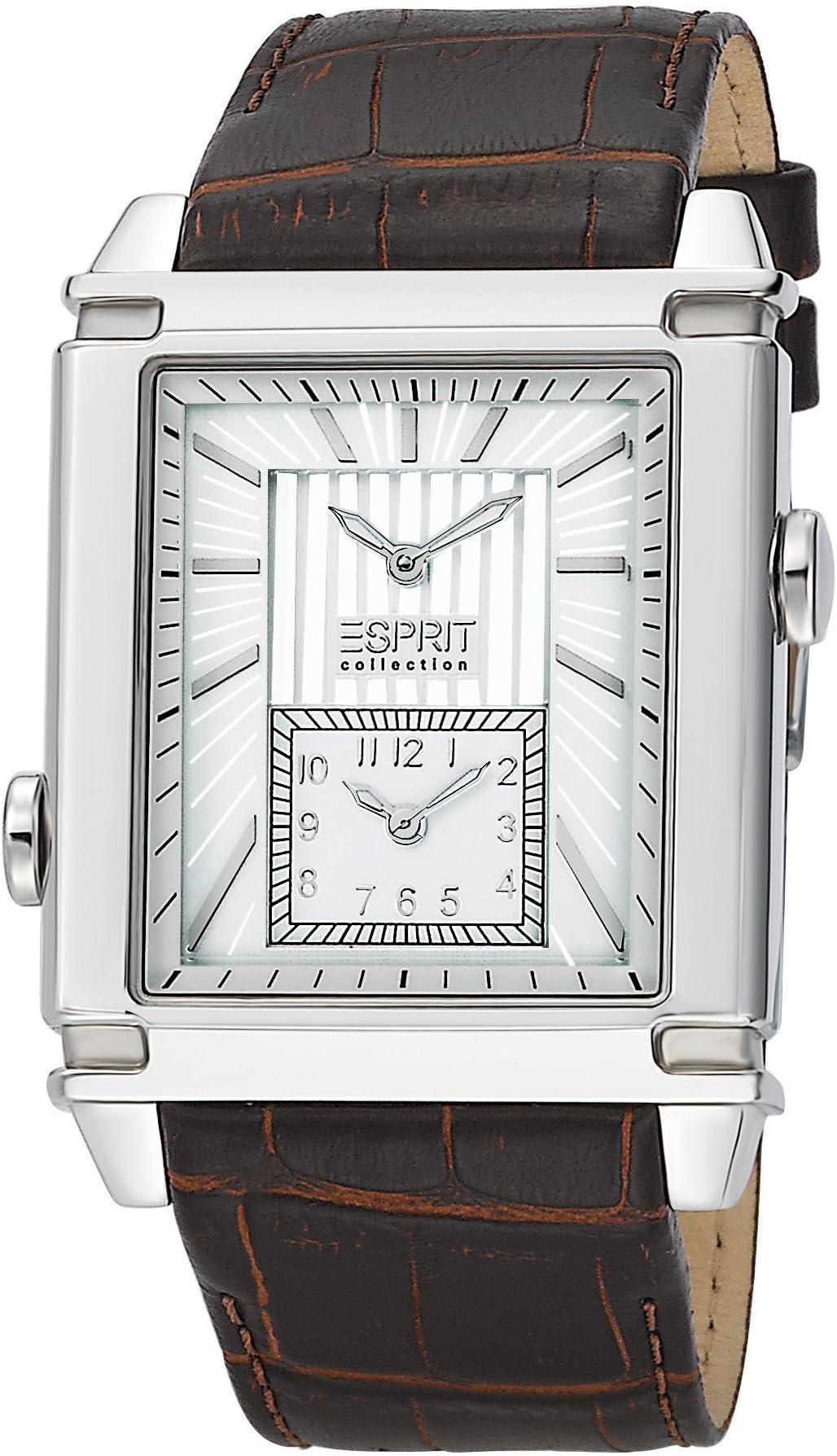 Orologio Da Donna Esprit Elia ES107002004 - Quarzo, Cassa In Acciaio Oro Rosa, Cinturino In Pelle Nera, Quadrante Madreperla Con Strass - 5