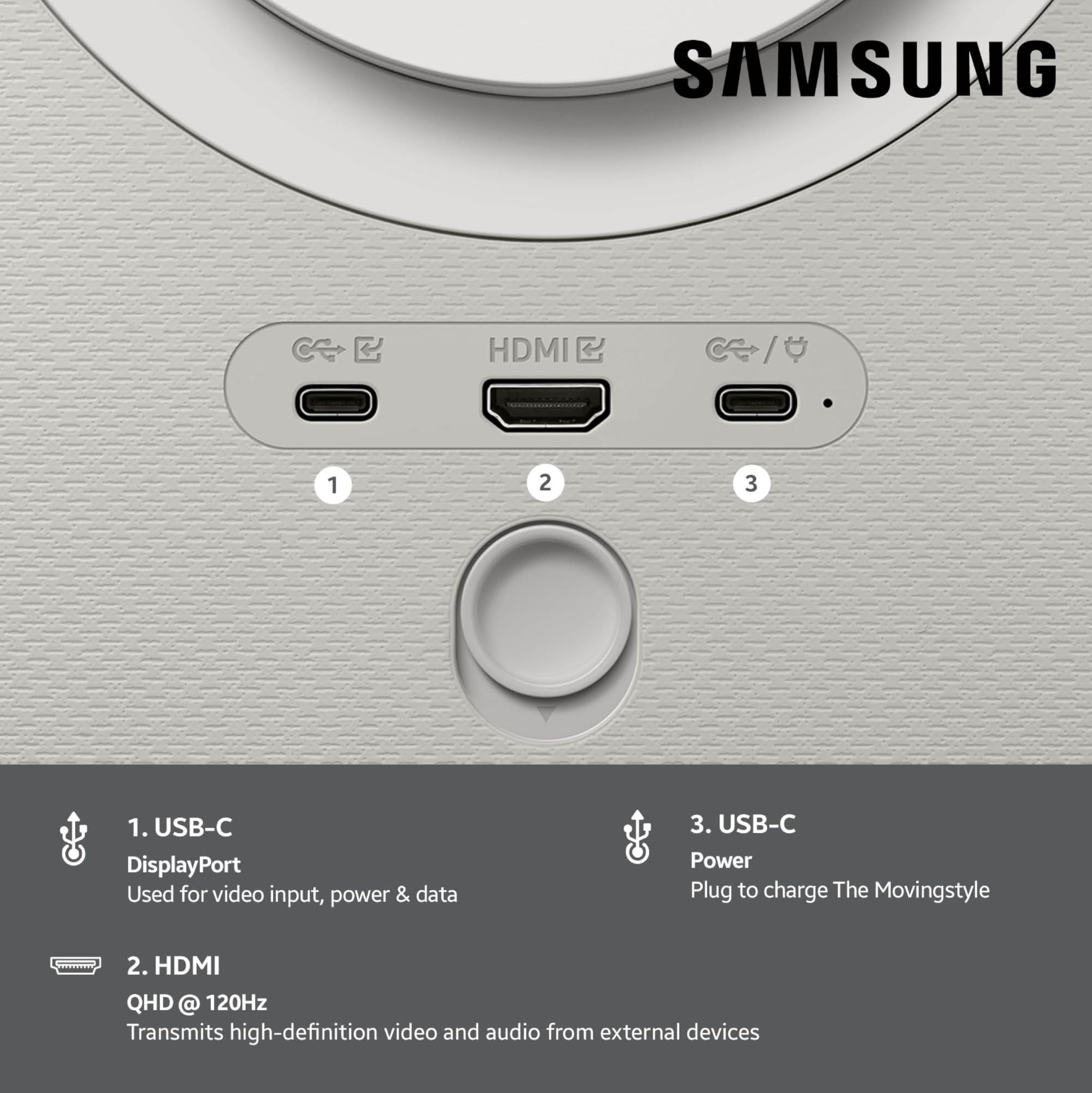 Amazon.co.jp: Samsung 27インチ クラス QHD LSM7F The Movingstyle 