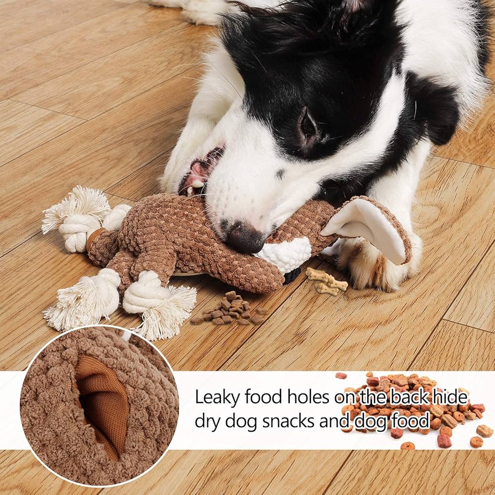 Giocattoli Per Cani Con Squeak - Peluche Masticabili Per Piccole E Medie Taglie, Marrone