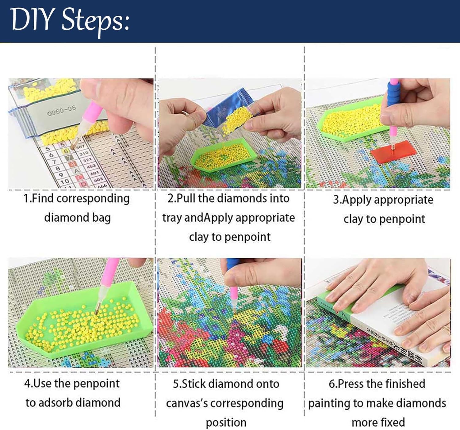 LumiCraft 3 Packs Christmas Diamond Art Painting Kits for Adults, Snow Scenery 5D Diamond Painting Kits for Beginners, DIY Full Drill Diamonds Dots Gem Painting Art for Wall Decor 12x12 inch