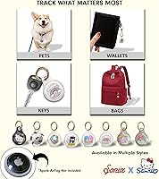 Vista 5 de Sonix Fundas para Apple AirTags con llavero, Cb + Hk y sus amigos