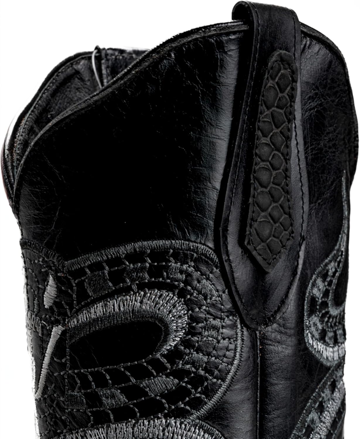 Joe Boots Python Leather Print Men's Western Boot: Square Toe Cowboy, Rodeo Boots