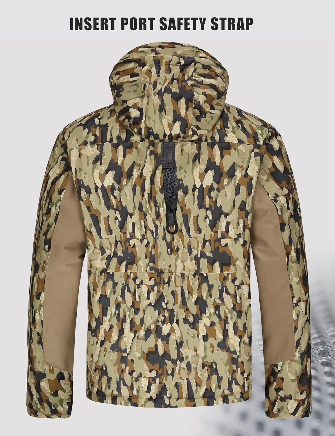 UIIHUNT Hunting Clothes for Men with Face Mask, Silent Waterproof Camo Jacket & Pants, Warm Hunting Suit for Cold Weather - Image 5