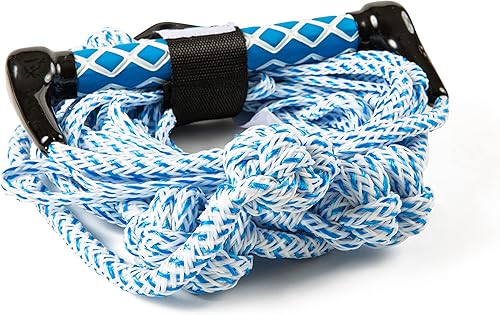 Miniatura 5 de WOW Sports Cuerda de remolque para wakeboard, esquí acuático y wakesurf, cuerda de 4 secciones, 25 pies