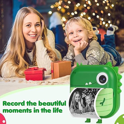 Miniatura 9 de Cámara de impresión instantánea para niños, pantalla mejorada de 2.4 pulgadas, cámara digital instantánea para niños con grabadora de video de 32 GB