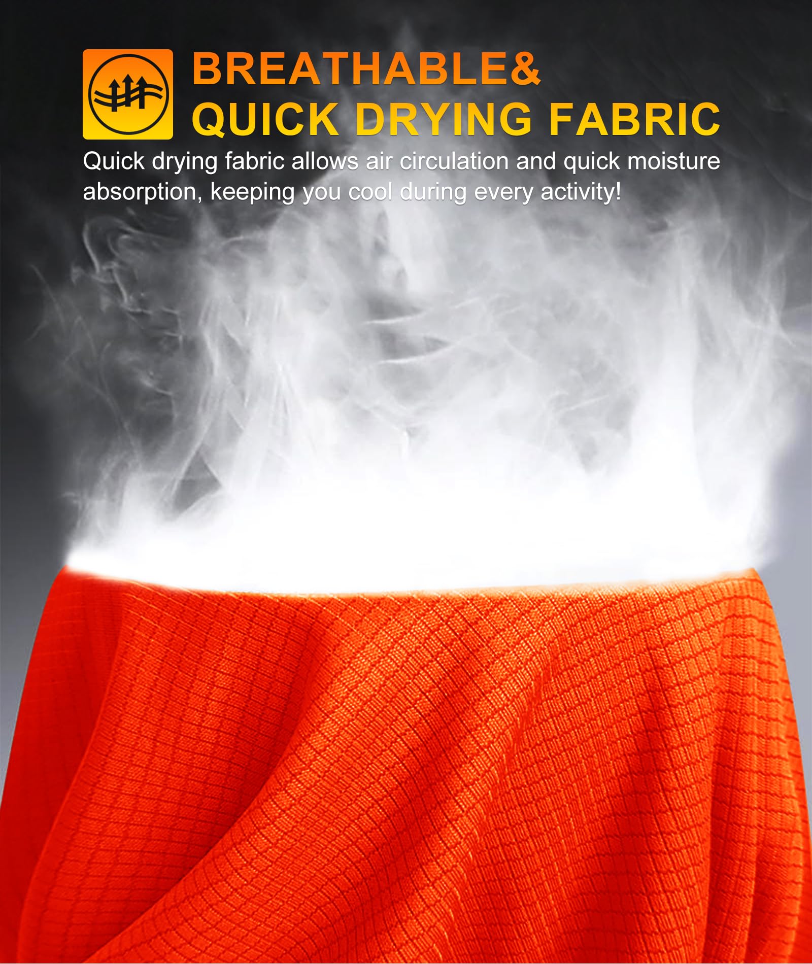 Holure Chemise d'entraînement à manches courtes en maille pour homme