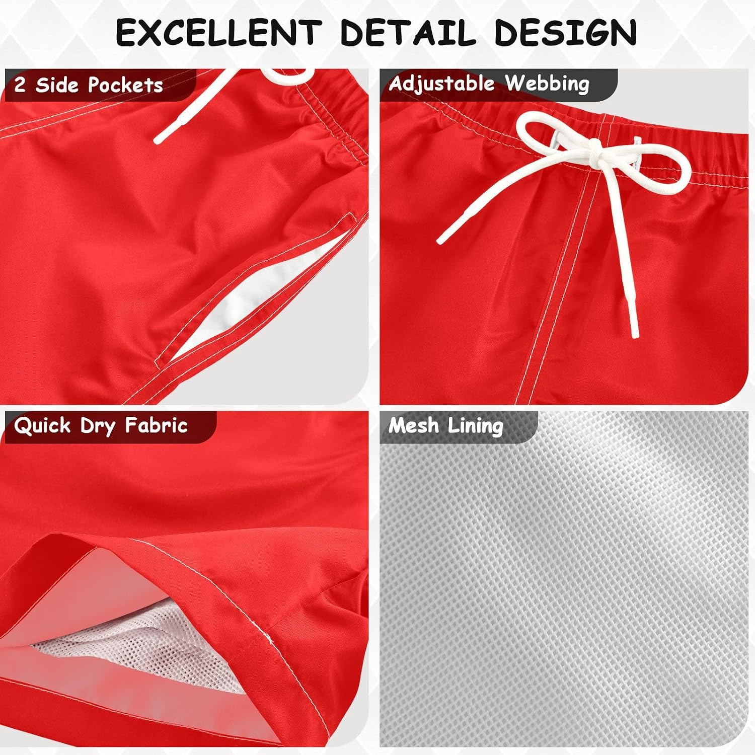 Boys Swim Trunks Toddler Swim Shorts Little Boy Swimwear Kids Bathing Suit Swimsuit with Pockets